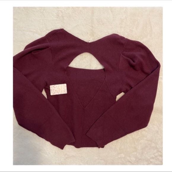 Free People SAFFRON OPEN BACK SWEATER SIZE X-LARGE NWT - Picture 14 of 14